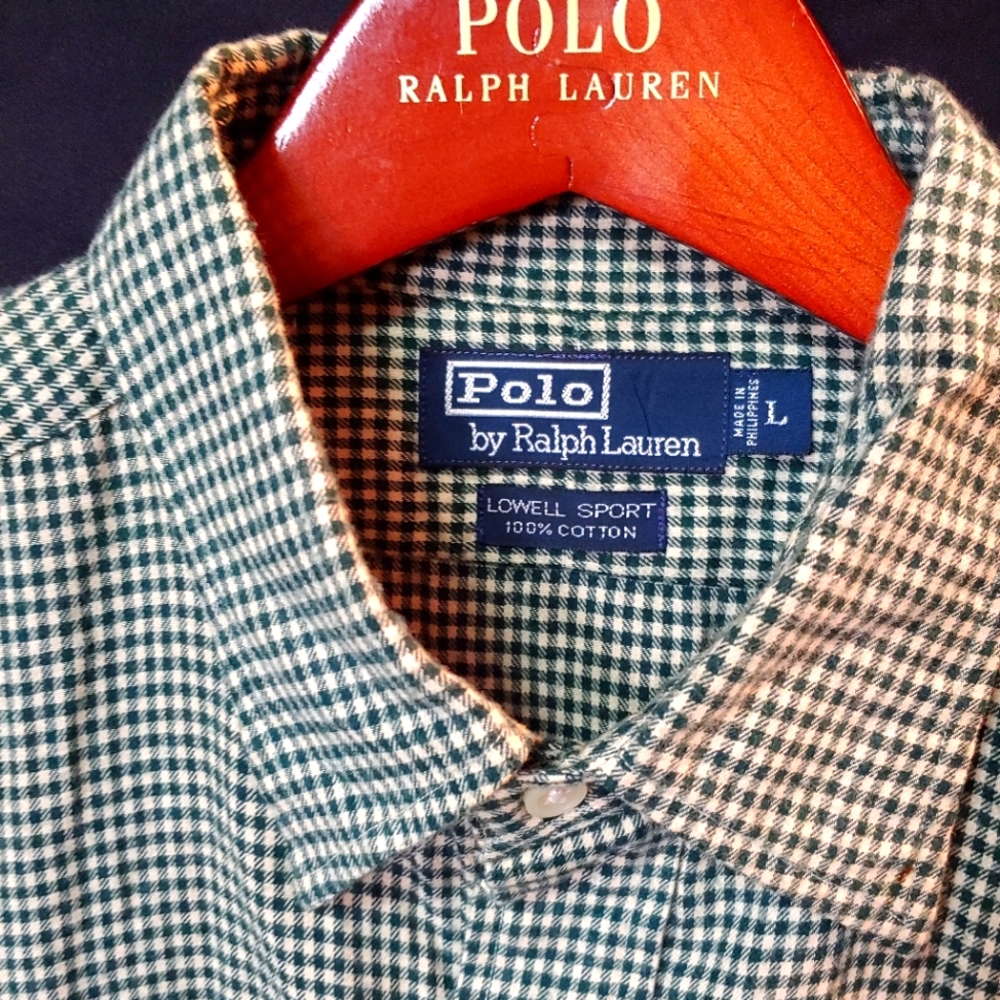 Men's Button down Polo Shirt by Ralph Lauren.